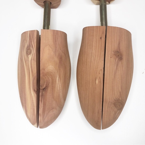 Nordstrom Wooden Shoe Tree Keeper Set of 2 Brown Wood Size XL - Picture 3 of 9